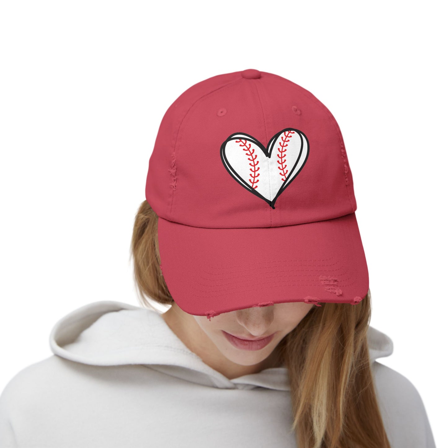 Baseball Heart hat