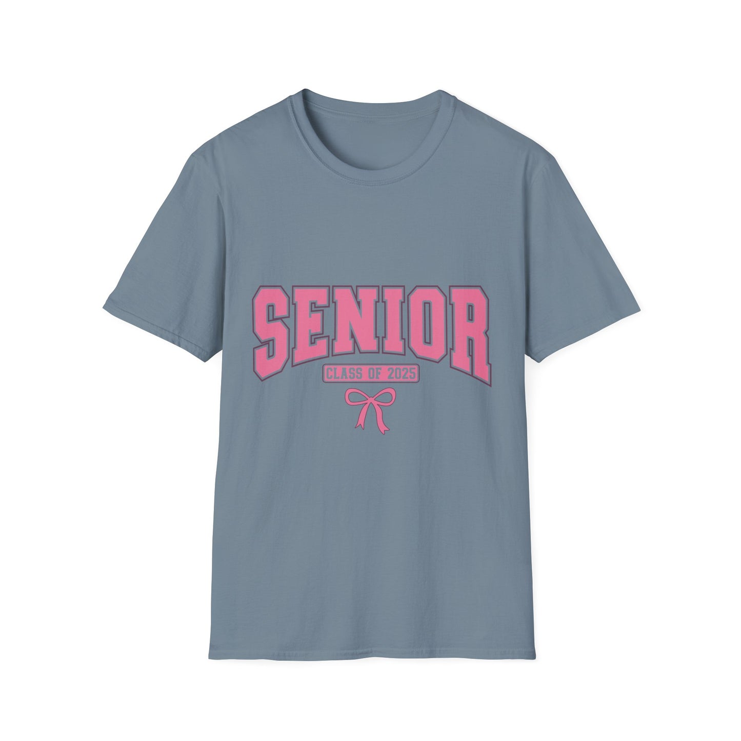 Senior 2025 Graduation T-Shirt pink coquette bow shirt