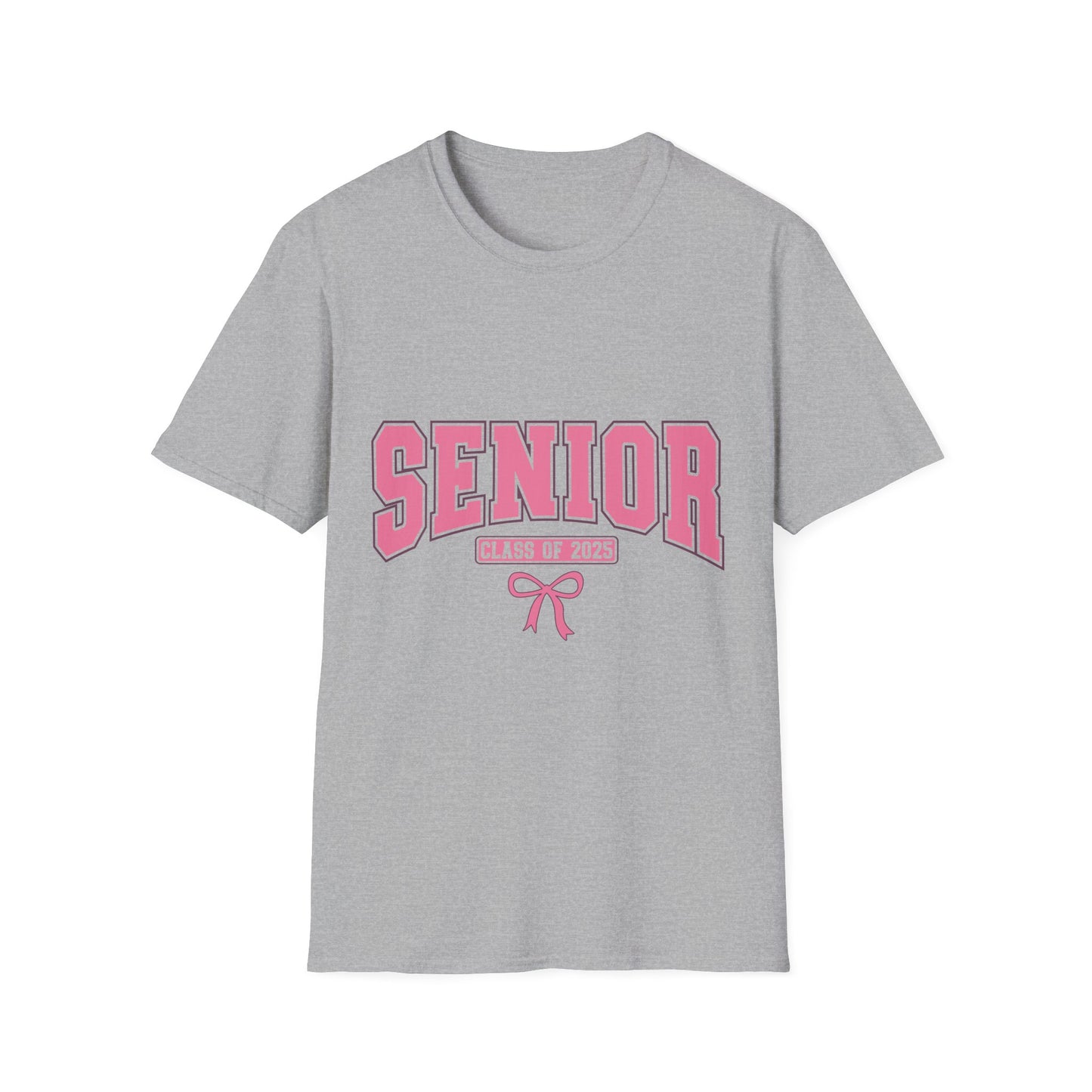 Senior 2025 Graduation T-Shirt pink coquette bow shirt