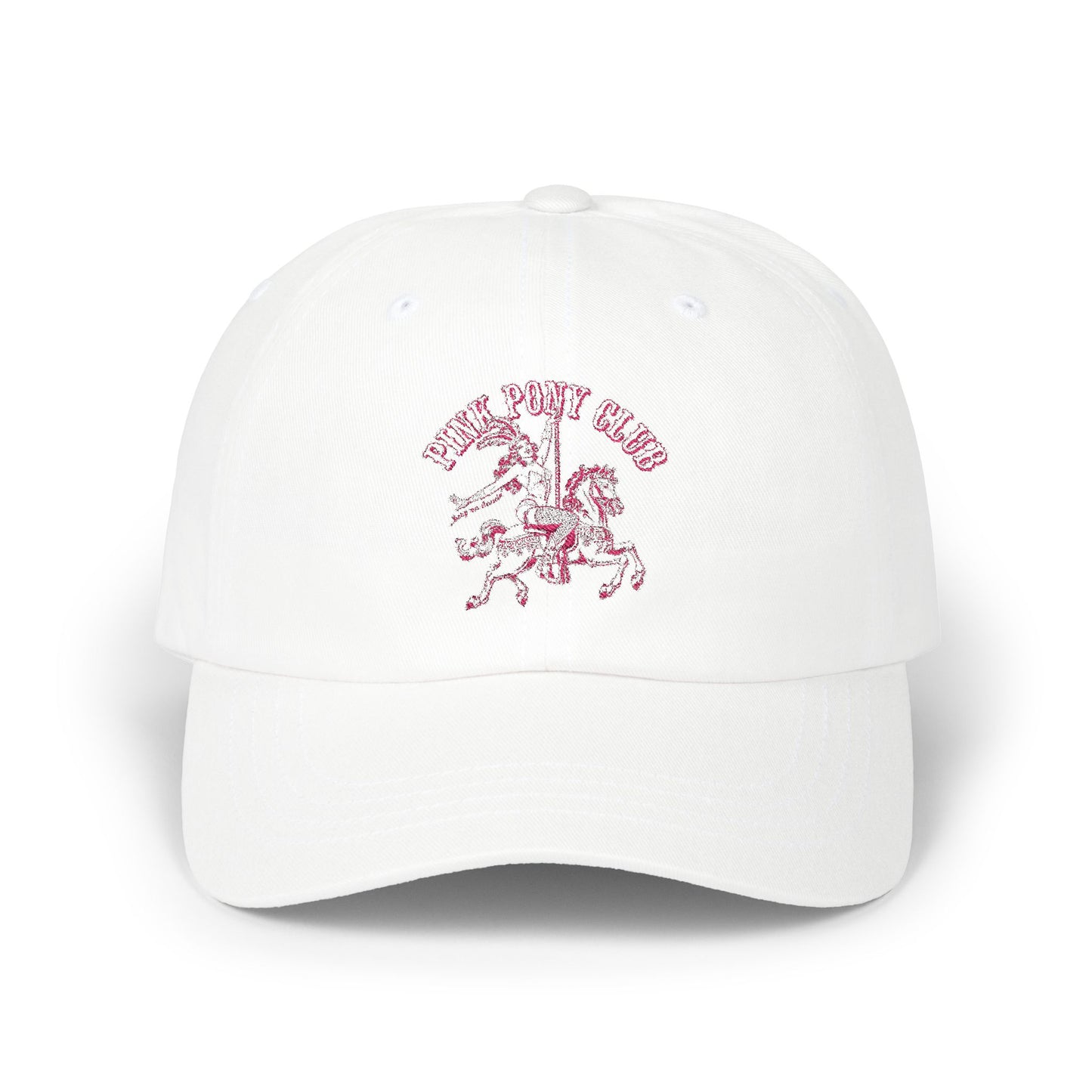 Pink pony club baseball hat