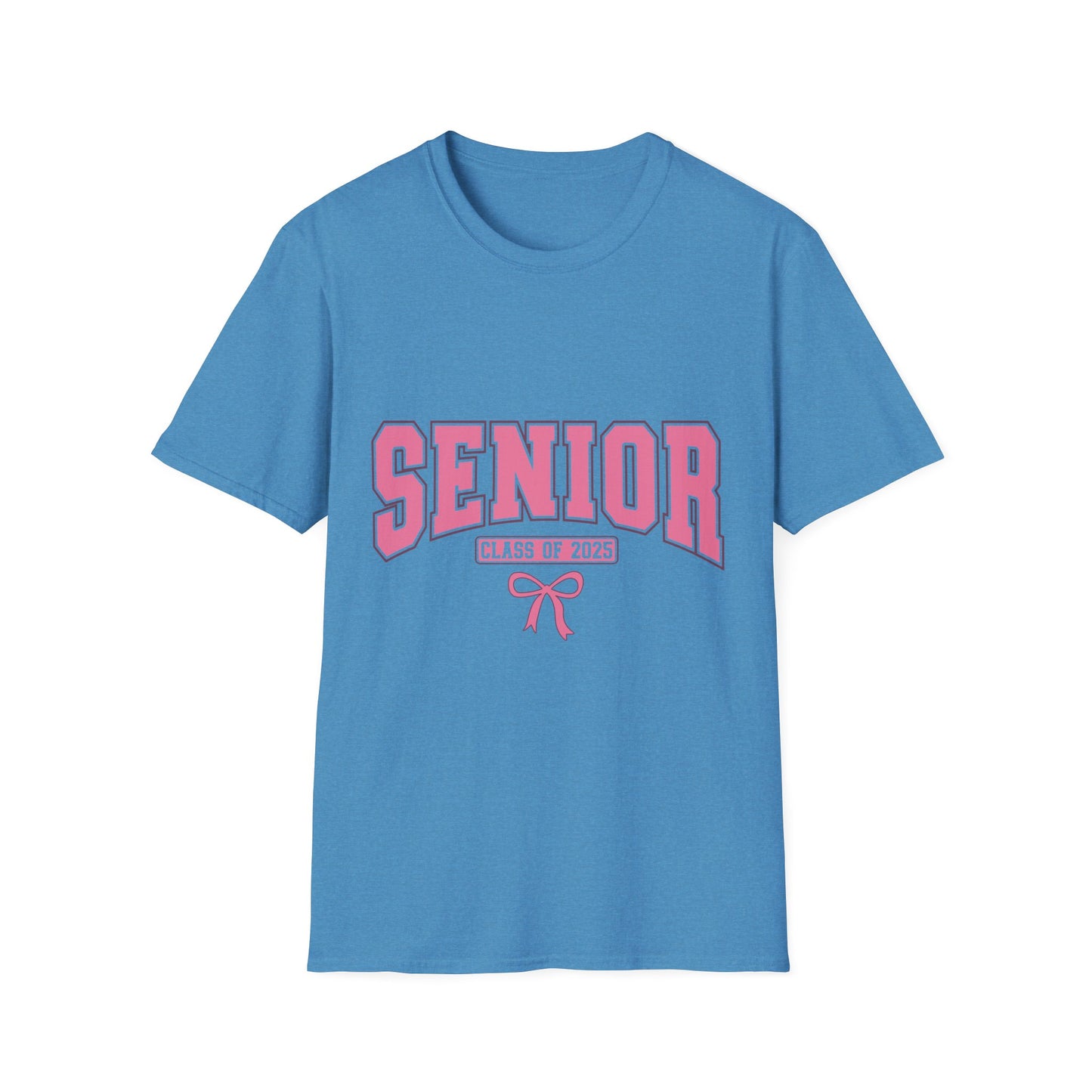 Senior 2025 Graduation T-Shirt pink coquette bow shirt