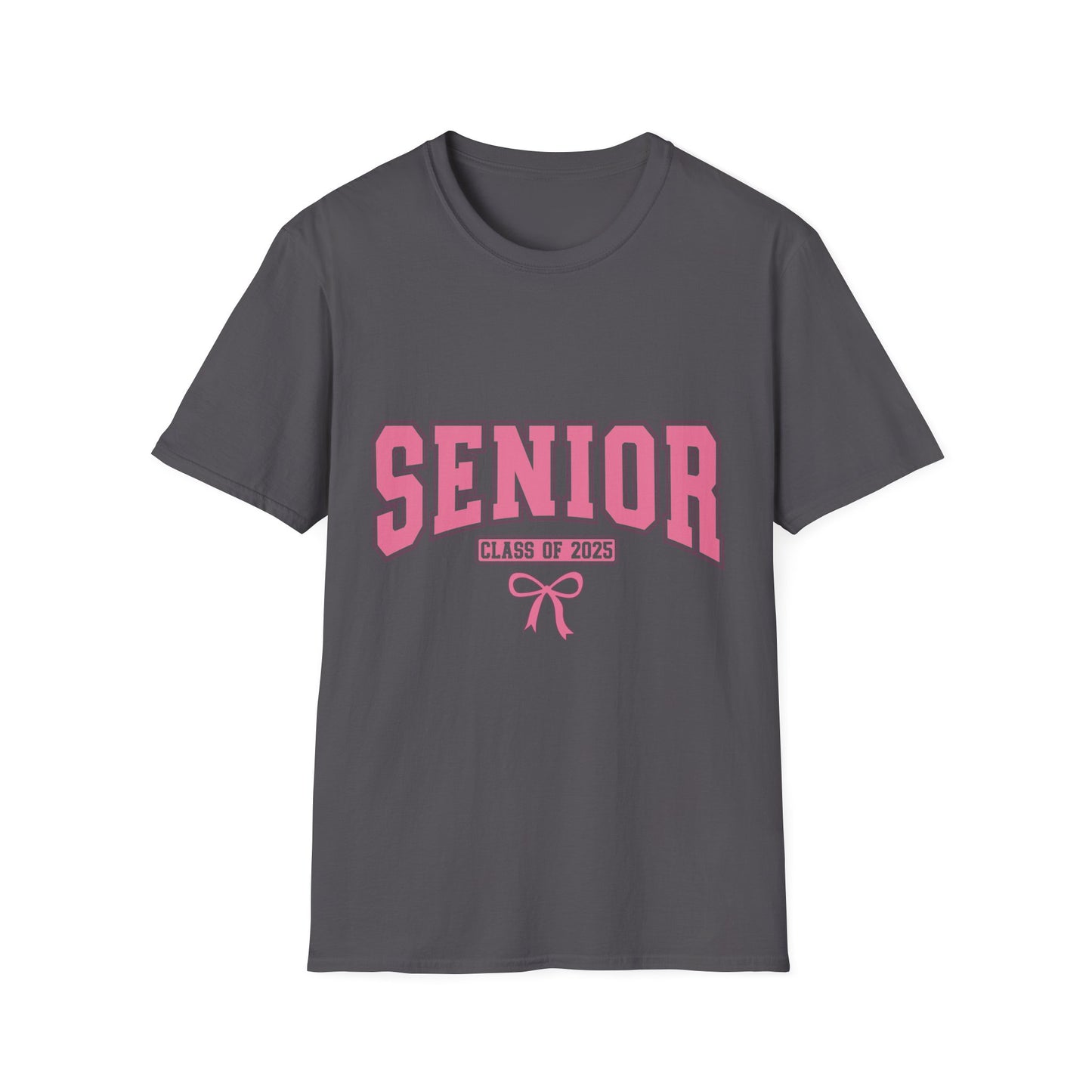 Senior 2025 Graduation T-Shirt pink coquette bow shirt