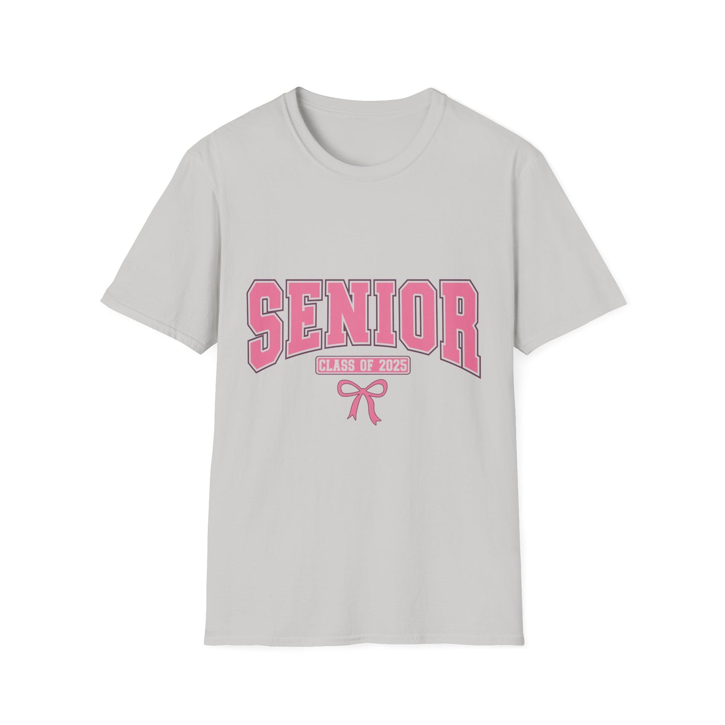 Senior 2025 Graduation T-Shirt pink coquette bow shirt
