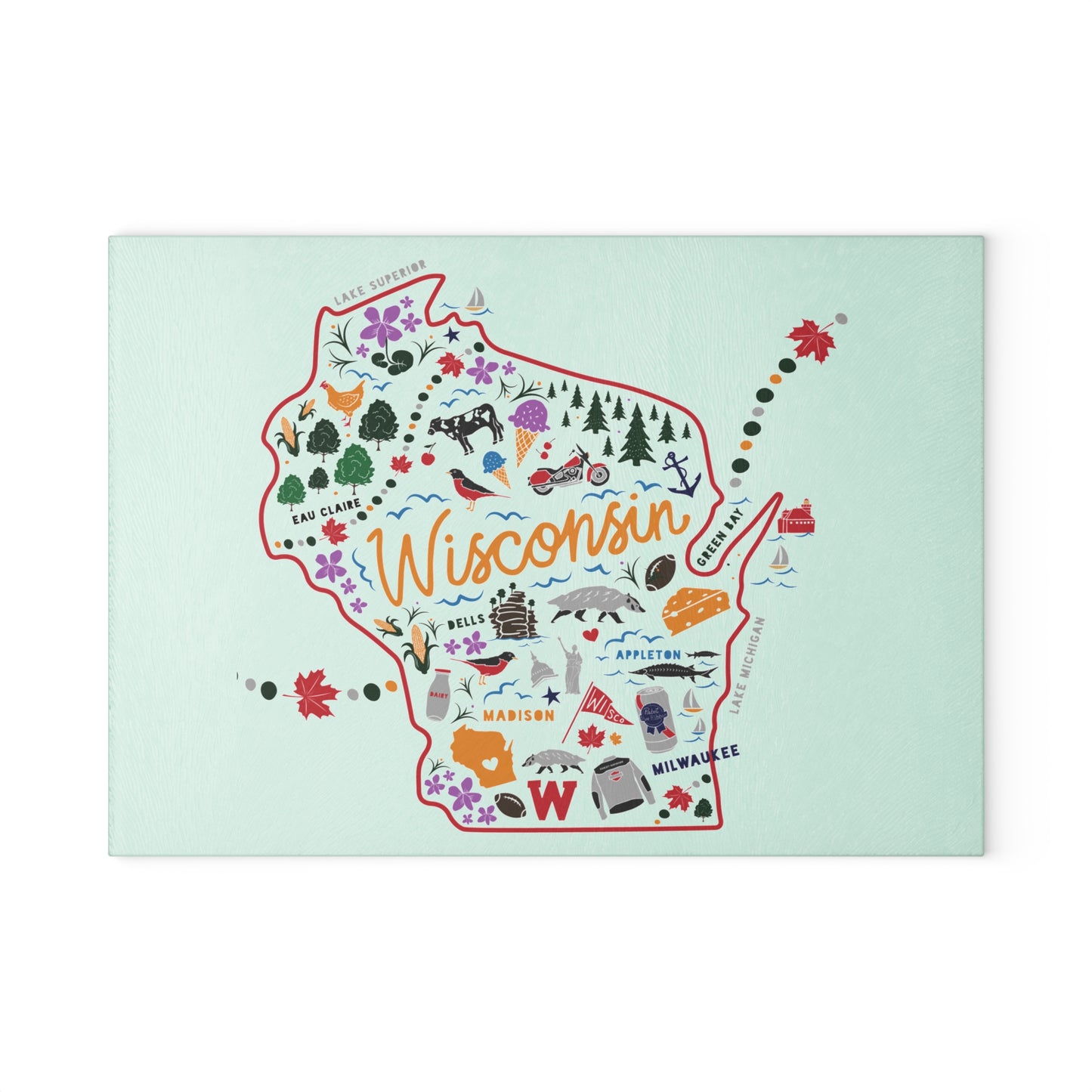 Wisconsin Glass Cutting Board