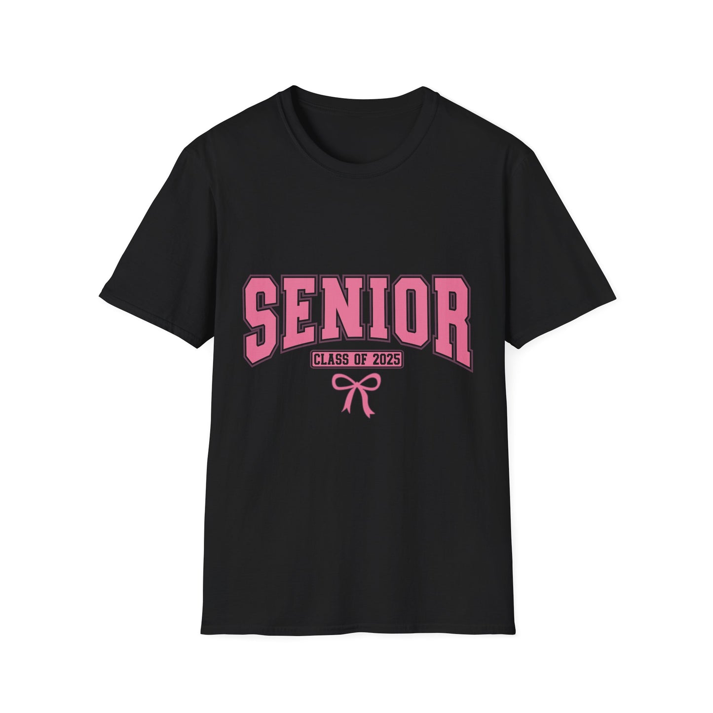 Senior 2025 Graduation T-Shirt pink coquette bow shirt