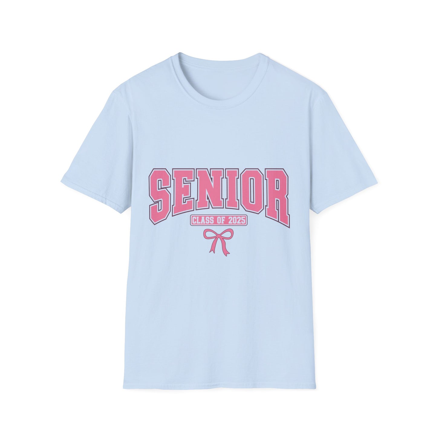 Senior 2025 Graduation T-Shirt pink coquette bow shirt