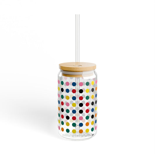Polka Dot Glass tumbler