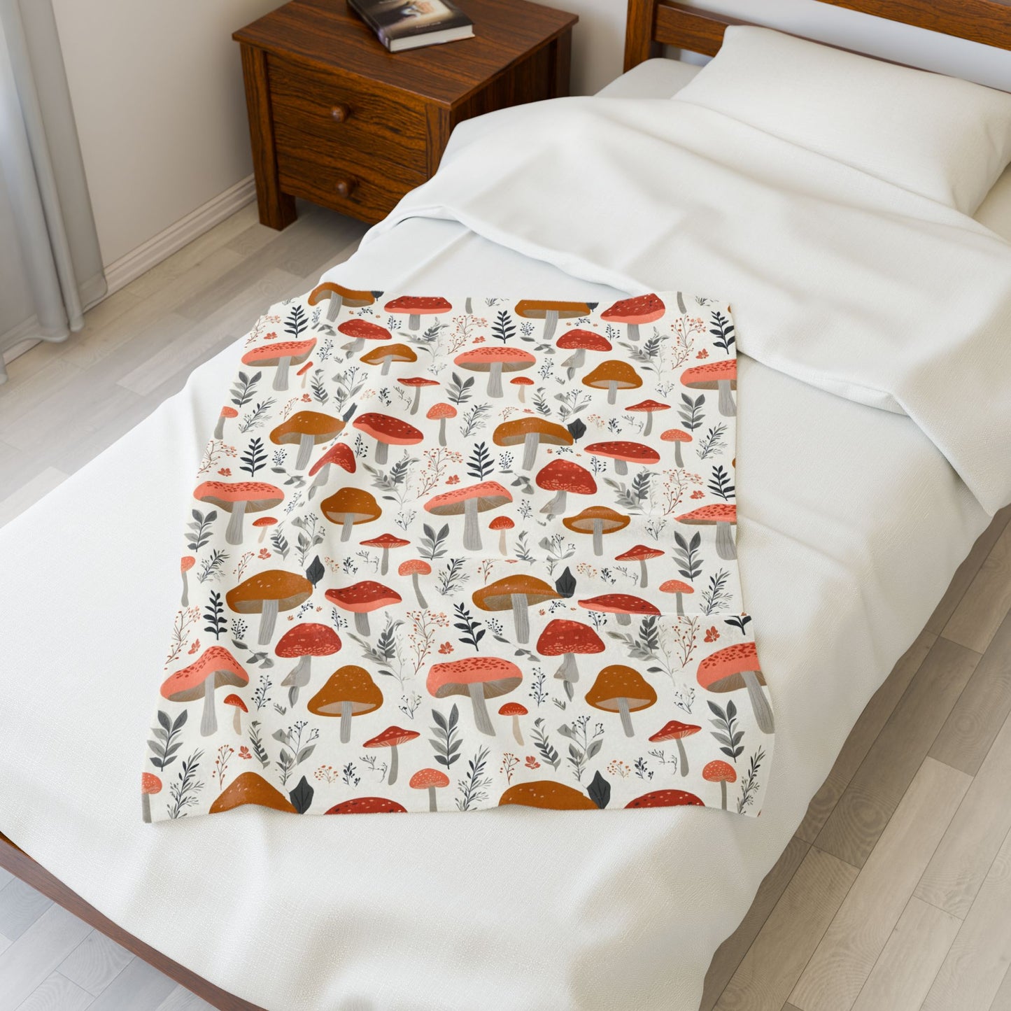 Mushroom plush Blanket