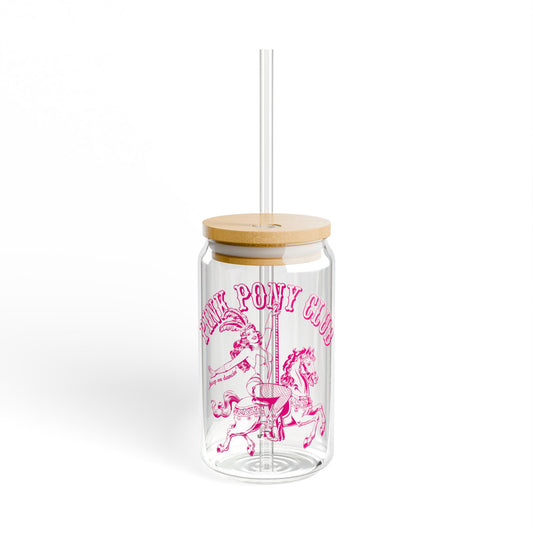 Pink Pony Club Glass Tumbler